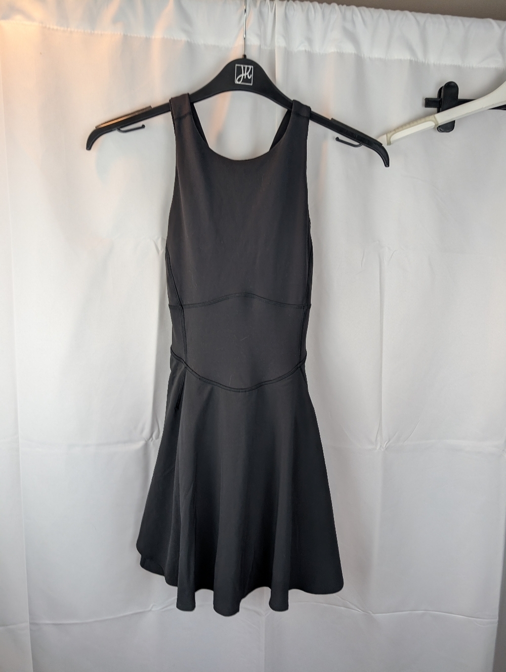 Black Cross-Back Skater Dress - Picture 4 of 9
